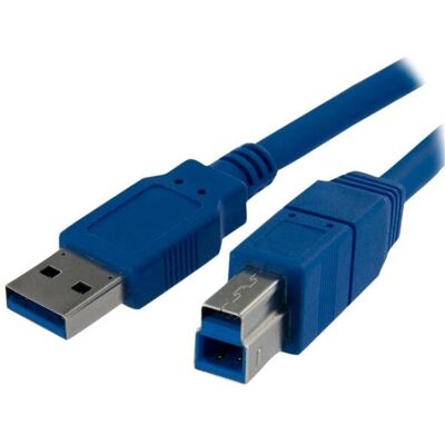 StarTech.com USB 3.2 Gen 1 USB A til B-kaapeli - Sininen StarTech.com USB 3.2 Gen 1 USB A til B-kaapeli - Sininen