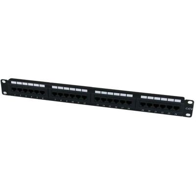 StarTech.com Pannello patch da 24 porte 1U Rackmount Cat 6 - Nero StarTech.com Pannello patch da 24 porte 1U Rackmount Cat 6 - Nero