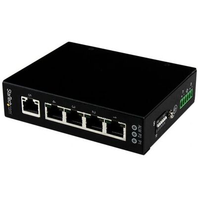 StarTech.com IES51000 Industrial 5 Port Gigabit Ethernet Network Switch - Rugged, IP30, -40°C to 75°C StarTech.com IES51000 Industrial 5 Port Gigabit Ethernet Network Switch - Rugged, IP30, -40°C to 75°C