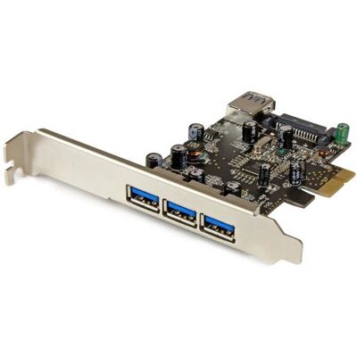 Placa PCIe USB 3.0 de 4 portas StarTech.com - Canais duplos - 10 Gbps Placa PCIe USB 3.0 de 4 portas StarTech.com - Canais duplos - 10 Gbps
