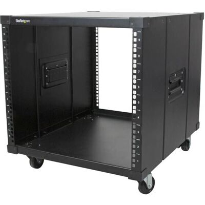 StarTech.com RK960CP 9U Offenen Rahmen Rack mit Rädern - Tragbar, Schwarz StarTech.com RK960CP 9U Offenen Rahmen Rack mit Rädern - Tragbar, Schwarz