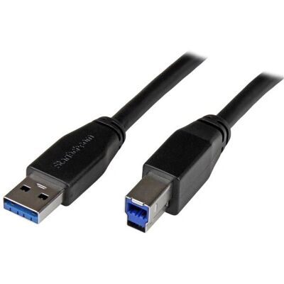 StarTech.com 5m aktiivinen USB 3.0 A-B-kaapeli - Musta StarTech.com 5m aktiivinen USB 3.0 A-B-kaapeli - Musta