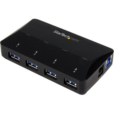 StarTech.com 4-Port USB 3.0 Hub - Gyors Töltés & Átvitel StarTech.com 4-Port USB 3.0 Hub - Gyors Töltés & Átvitel