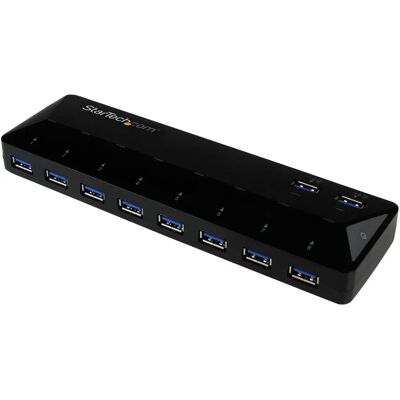 StarTech.com ST103008U2C Hub USB - 10 Puertos, Negro StarTech.com ST103008U2C Hub USB - 10 Puertos, Negro