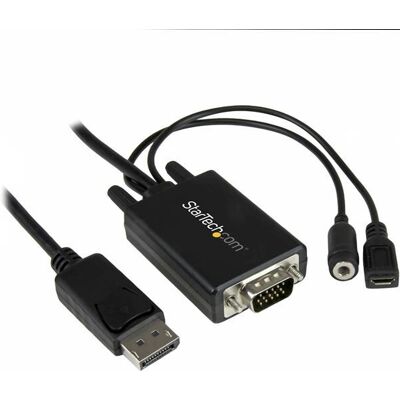 StarTech.com DisplayPort til VGA Adapter med lyd - 3m StarTech.com DisplayPort til VGA Adapter med lyd - 3m