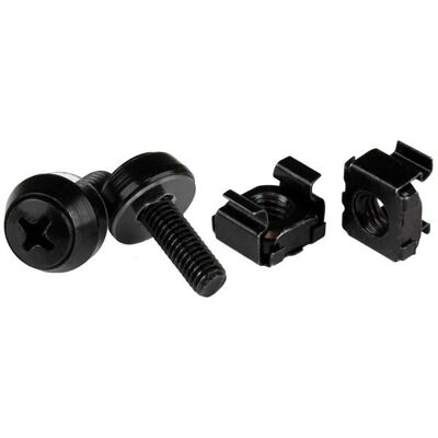 StarTech.com Svarta M5 monteringsskruvar - Rack-tillbehör StarTech.com Svarta M5 monteringsskruvar - Rack-tillbehör