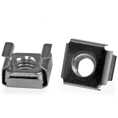 StarTech.com Silver M6 Cage Nuts - 100 Pack - Server Rack & Cabinet StarTech.com Silver M6 Cage Nuts - 100 Pack - Server Rack & Cabinet