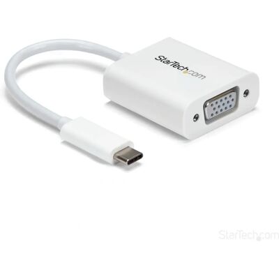 StarTech.com Valkoinen USB-C-osa VGA-adapteri - Korkealaatuinen video StarTech.com Valkoinen USB-C-osa VGA-adapteri - Korkealaatuinen video
