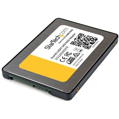Adaptateur Dual M.2 SATA avec RAID de StarTech.com - Expansion rapide du stockage - Publicité Adaptateur Dual M.2 SATA avec RAID de StarTech.com - Expansion rapide du stockage - Publicité