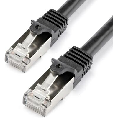 StarTech.com 1m Shielded Cat6 Network Cable - Black StarTech.com 1m Shielded Cat6 Network Cable - Black