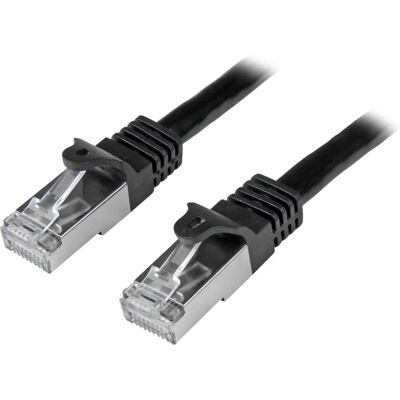 StarTech.com 2m Shielded Cat6 Network Cable - Black StarTech.com 2m Shielded Cat6 Network Cable - Black