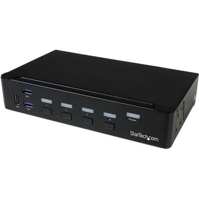 StarTech.com SV431DPU3A2 4K Ultra HD USB 3.0 DisplayPort KVM Schalter - Schwarz StarTech.com SV431DPU3A2 4K Ultra HD USB 3.0 DisplayPort KVM Schalter - Schwarz
