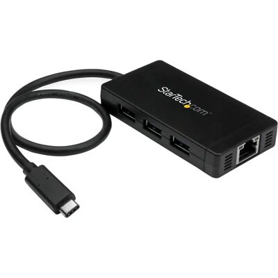 StarTech.com USB-C Hub with 3 USB-A & Gigabit Ethernet StarTech.com USB-C Hub with 3 USB-A & Gigabit Ethernet