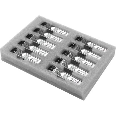 Transceptor de fibra óptica StarTech.com GLC-SX-MM - 1GbE - Pack de 10 Transceptor de fibra óptica StarTech.com GLC-SX-MM - 1GbE - Pack de 10
