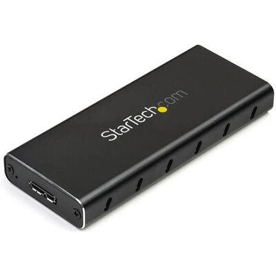 StarTech.com M.2 SATA SSD-inkapsling - USB 3.1, Svart, Silver - Lagringslåda StarTech.com M.2 SATA SSD-inkapsling - USB 3.1, Svart, Silver - Lagringslåda