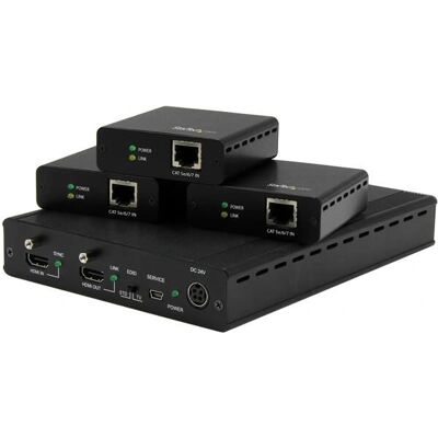 StarTech.com 3-Wege HDMI Splitter - HDBaseT Extender Kit mit 3 Empfängern StarTech.com 3-Wege HDMI Splitter - HDBaseT Extender Kit mit 3 Empfängern