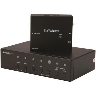 StarTech.com AV Hosszabbító - 4K HDMI/DisplayPort/VGA - Kapcsoló - Fekete StarTech.com AV Hosszabbító - 4K HDMI/DisplayPort/VGA - Kapcsoló - Fekete