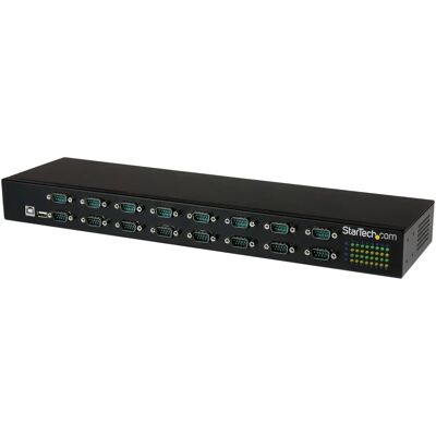 StarTech.com ICUSB23216FD 16-Port USB-to-Serial Hub - Black StarTech.com ICUSB23216FD 16-Port USB-to-Serial Hub - Black