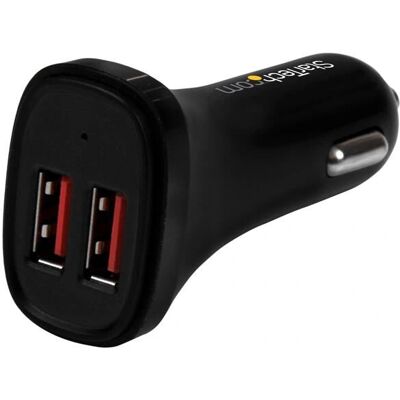 Caricatore auto a doppio porta StarTech.com USB2PCARBKS - 24W - Nero Caricatore auto a doppio porta StarTech.com USB2PCARBKS - 24W - Nero