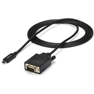 StarTech.com USB-C auf VGA Adapter - 2m Schwarz StarTech.com USB-C auf VGA Adapter - 2m Schwarz