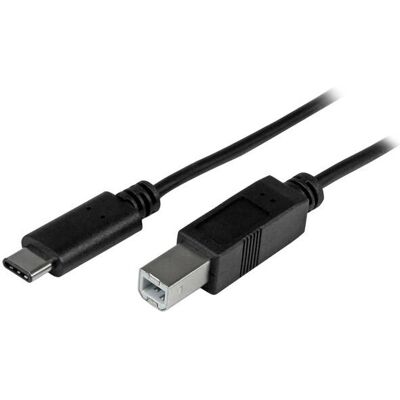 StarTech.com USB-C naar USB-B Kabel - 2m - Zwart - USB 2.0 StarTech.com USB-C naar USB-B Kabel - 2m - Zwart - USB 2.0