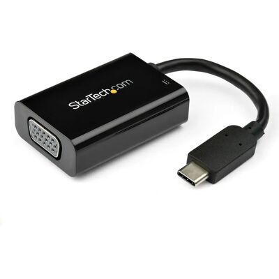 Adaptateur USB-C vers VGA StarTech.com avec Power Delivery - 2048x1280 - Noir - Publicité Adaptateur USB-C vers VGA StarTech.com avec Power Delivery - 2048x1280 - Noir - Publicité