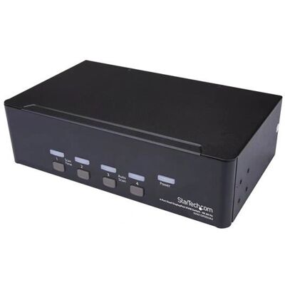 StarTech.com Dual 4K 60Hz KVM - 4 Ports - Schwarz StarTech.com Dual 4K 60Hz KVM - 4 Ports - Schwarz