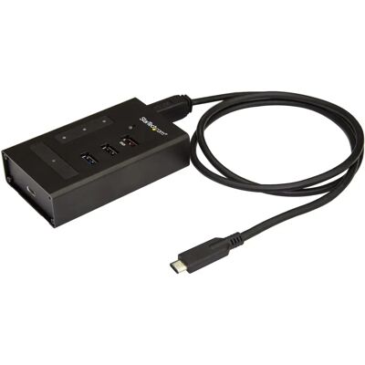StarTech.com Concentrateur USB-C - 4 Ports - Noir - USB 3.2 Gen 1 - Montage mural - Publicité StarTech.com Concentrateur USB-C - 4 Ports - Noir - USB 3.2 Gen 1 - Montage mural - Publicité