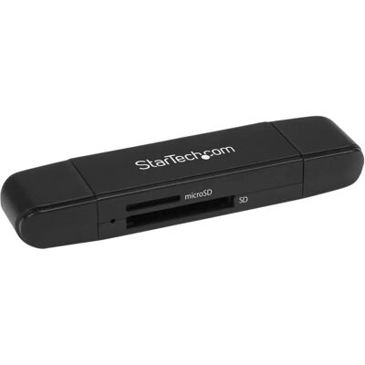 StarTech.com SDMSDRWU3AC Memory Card Reader - Black - USB 3.0 StarTech.com SDMSDRWU3AC Memory Card Reader - Black - USB 3.0