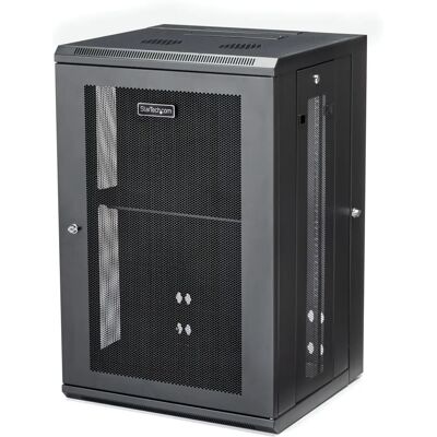 Armoire Murale StarTech.com - 18U, Noir, Profondeur Ajustable Armoire Murale StarTech.com - 18U, Noir, Profondeur Ajustable