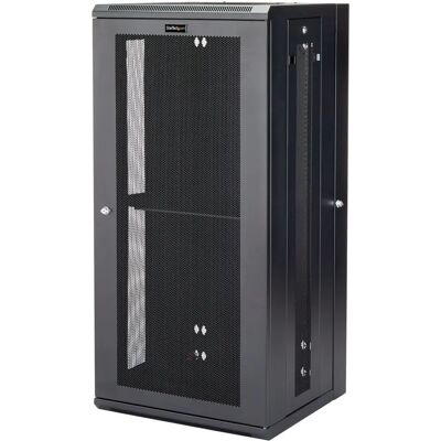 Armadio di rete a parete StarTech.com - 26U, Nero, Con cerniera, Sicuro Armadio di rete a parete StarTech.com - 26U, Nero, Con cerniera, Sicuro