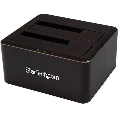 StarTech.com Dual Bay SATA Hard Drive Docking Station - USB 3.0 - Black - Storage Drive Docking Station StarTech.com Dual Bay SATA Hard Drive Docking Station - USB 3.0 - Black - Storage Drive Docking Station