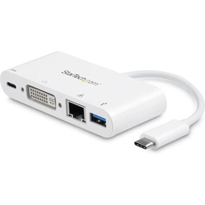 StarTech.com DKT30CDVPD Kannettava telakka - Valkoinen - 3-in-1 USB-C Multiport StarTech.com DKT30CDVPD Kannettava telakka - Valkoinen - 3-in-1 USB-C Multiport