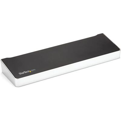 StarTech.com DK30CH2DPPDU 4K Triple-Monitor-Dock - Schwarz, Silber StarTech.com DK30CH2DPPDU 4K Triple-Monitor-Dock - Schwarz, Silber