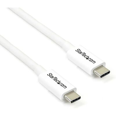 StarTech.com Thunderbolt 3 Cable - 20Gbps - 2M - White StarTech.com Thunderbolt 3 Cable - 20Gbps - 2M - White