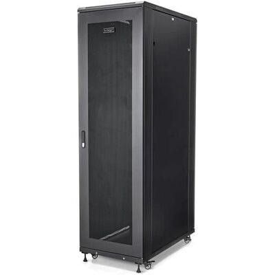 StarTech.com RK4236BKB 42U Rack-Schrank mit Rollen - Schwarz - 2000lbs Kapazität StarTech.com RK4236BKB 42U Rack-Schrank mit Rollen - Schwarz - 2000lbs Kapazität