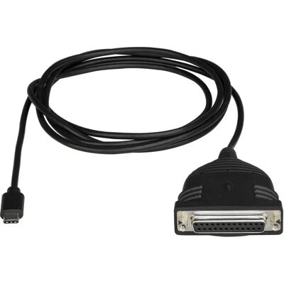 StarTech.com USB-C to Parallel Data Transfer Cable - Black StarTech.com USB-C to Parallel Data Transfer Cable - Black