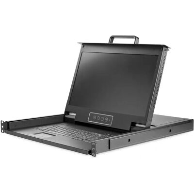 StarTech.com 17,3" HD Rackmount KVM-Konsole - Schwarz StarTech.com 17,3" HD Rackmount KVM-Konsole - Schwarz