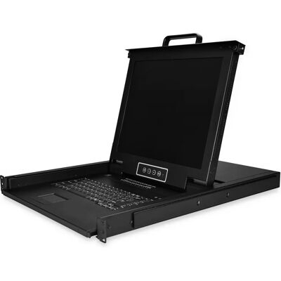 StarTech.com 16-portos rackre szerelhető KVM konzol - 17" LCD - Acél Fekete StarTech.com 16-portos rackre szerelhető KVM konzol - 17" LCD - Acél Fekete