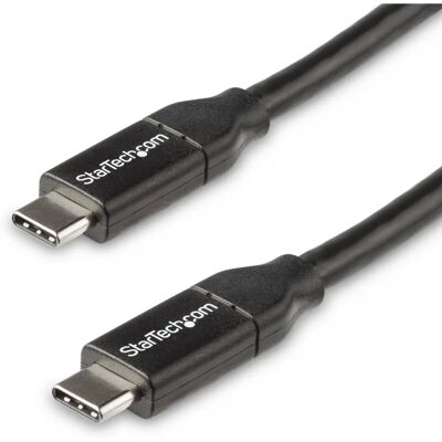 Startech.Com USB C Zu USB C Kabel - 0.5m - 5A PD - Schwarz Startech.Com USB C Zu USB C Kabel - 0.5m - 5A PD - Schwarz