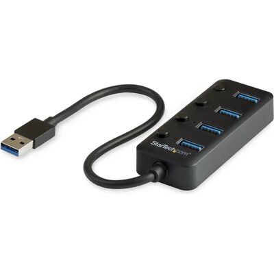 StarTech.com HB30A4AIB USB-Hub - 4 Ports, Schwarz, USB 3.1 Gen 1 StarTech.com HB30A4AIB USB-Hub - 4 Ports, Schwarz, USB 3.1 Gen 1