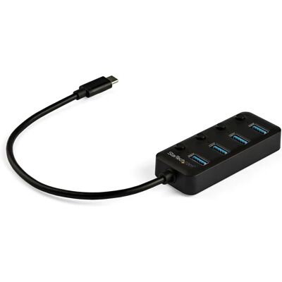 StarTech.com HB30C4AIB Hub USB-C 4 Ports - Noir - USB 3.0 StarTech.com HB30C4AIB Hub USB-C 4 Ports - Noir - USB 3.0