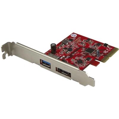 Carte PCIe USB 3.1 & eSATA de StarTech.com - 2 Ports - Publicité Carte PCIe USB 3.1 & eSATA de StarTech.com - 2 Ports - Publicité