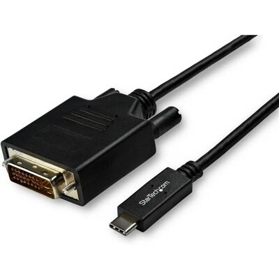 Cable USB-C a DVI StarTech.com 3m - 1920x1200 - Negro Cable USB-C a DVI StarTech.com 3m - 1920x1200 - Negro