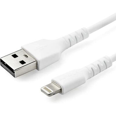 StarTech.com Câble Lightning Blanc 1m en Aramide - Durable & Certifié MFi - Câble Lightning - Publicité StarTech.com Câble Lightning Blanc 1m en Aramide - Durable & Certifié MFi - Câble Lightning - Publicité