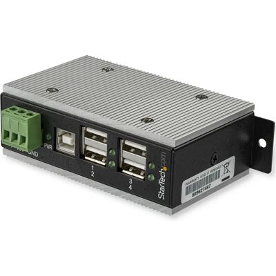 StarTech.com HB20A4AME Industriell USB-hubb - 4 portar - Svart StarTech.com HB20A4AME Industriell USB-hubb - 4 portar - Svart