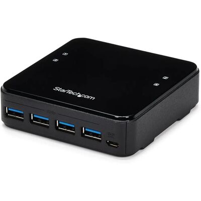 StarTech.com USB 3.0 Periferielläsning Switch - 4 Portar - Svart StarTech.com USB 3.0 Periferielläsning Switch - 4 Portar - Svart