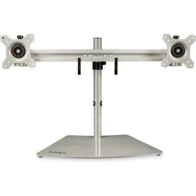 Soporte de monitor doble StarTech.com - Ajustable en altura - Para pantallas de 24" - Ahorro de espacio Soporte de monitor doble StarTech.com - Ajustable en altura - Para pantallas de 24" - Ahorro de espacio