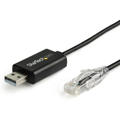 StarTech.com 6 ft. USB-konsolkabel - RJ45, Svart StarTech.com 6 ft. USB-konsolkabel - RJ45, Svart