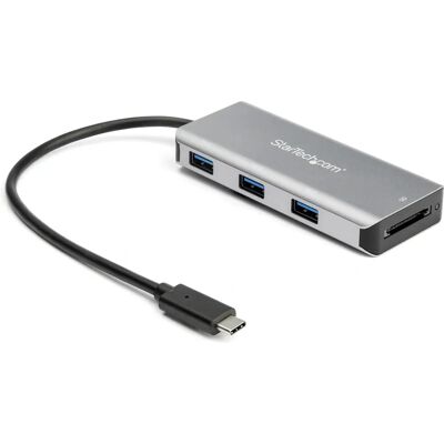 StarTech.com HB31C3ASDMB Dockingstation USB-C Svart, Grå StarTech.com HB31C3ASDMB Dockingstation USB-C Svart, Grå